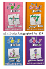 Autographed Set of all 4 books from The Golf Diaries Collection - books 1,2,3 & 4