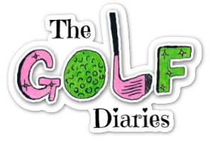 The Golf Diaries Logo Sticker from Book #1 -Large