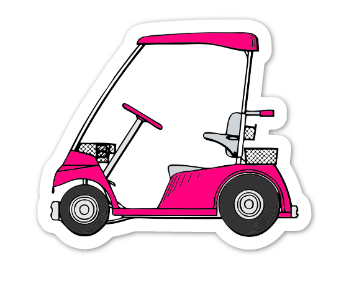 The Golf Diaries Logo Sticker - medium