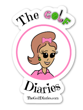 The Golf Diaries Logo sticker - Small