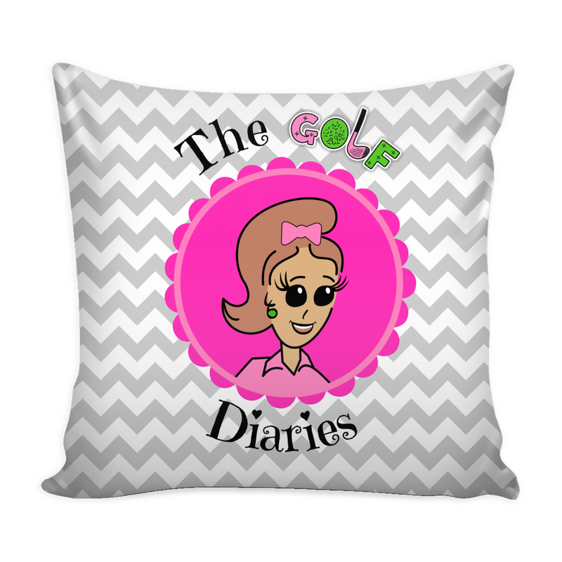 16 x 16 Chloe Pillow Cover in Pink & Green